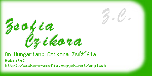 zsofia czikora business card